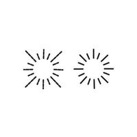 Sun Icon. Sun icon vector. Brightness Icon vector