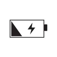 Battery charge indicator icon. Vector illustration. on white background