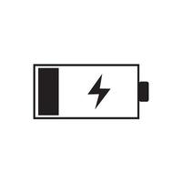 Battery charge indicator icon. Vector illustration. on white background