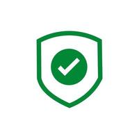 Shield Check Mark Icon Vector Illustration