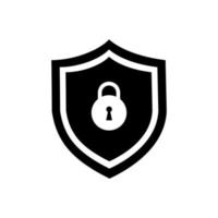 Set of security shield icons, security shields logotypes with check mark and padlock. Security shield symbols. Vector illustration.