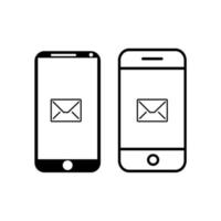 smartphone icon. handphone icon flat design. vector