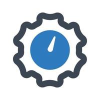 Time management icon on white background vector
