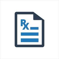 Prescription icon, Doctor Prescription Icon vector