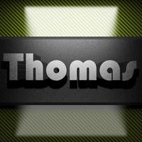 Thomas word of iron on carbon photo
