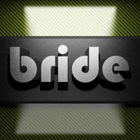 bride word of iron on carbon photo