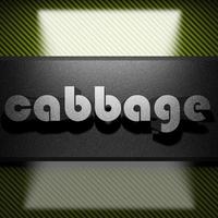 cabbage word of iron on carbon photo