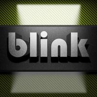 blink word of iron on carbon photo