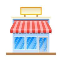 Simple and modern store design vector