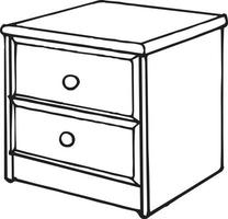 Cabinet closet doodle vector
