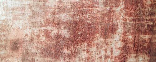 Abstract grunge rusty metal iron texture pattern background. Long website header or banner format. photo