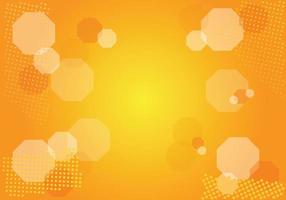 Abstract Orange Background with Halftone Element Free Vector