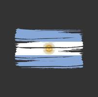 pinceladas de bandera argentina vector