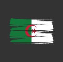 Algeria Flag Brush Strokes vector