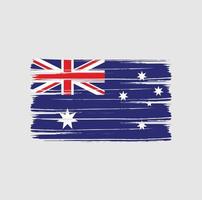 cepillo de bandera de australia vector