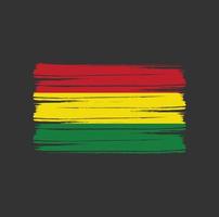 Bolivia Flag Brush vector