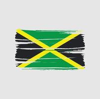 trazos de pincel de bandera de jamaica vector