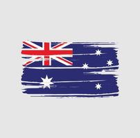 trazos de pincel de bandera de australia vector