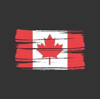 Canada Flag Brush Strokes vector
