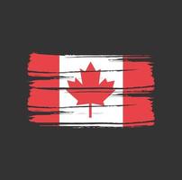 Canada Flag Brush Strokes vector