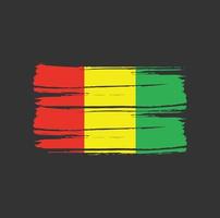 Guinea Flag Brush Strokes vector