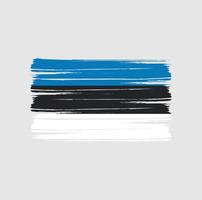 Estonia Flag Brush vector