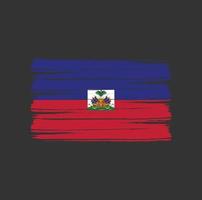 Haiti Flag Brush vector