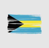 Bahamas Flag Brush Strokes vector