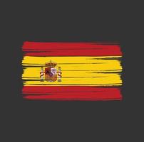 Spain Flag Brush vector