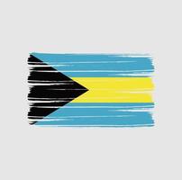 Bahamas Flag Brush vector