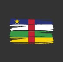 Central African Flag Brush Strokes vector