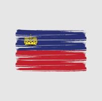 Liechtenstein Flag Brush vector