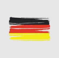 trazos de pincel de bandera de alemania vector