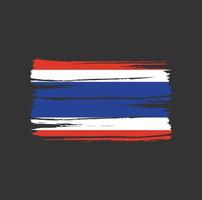 Thailand Flag Brush Strokes vector