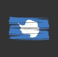 Antarctica Flag Brush Strokes vector