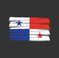Panama Flag Brush vector