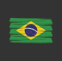 cepillo de bandera de brasil vector