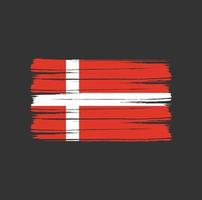 Denmark Flag Brush vector