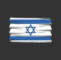 Israel Flag Brush vector