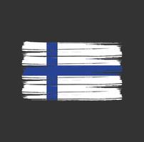 Finland Flag Brush vector