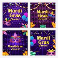 Mardi Gras Mask Banner vector