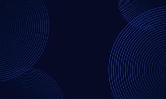 Vector modern abstract background with dark blue lines. Blue background illustration with spiral line pattern