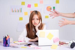 Young Asian businesswoman working concept photo