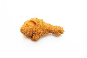 fried chicken on white background photo