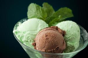 Ice cream in a vase photo