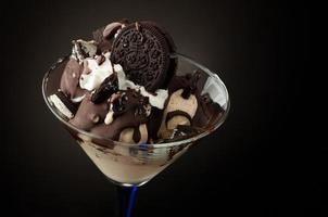 Ice cream in a vase photo