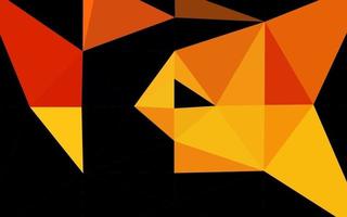 Light Orange vector triangle mosaic texture.