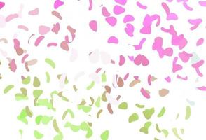 Light pink, green vector template with memphis shapes.