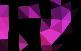 Dark Pink vector abstract polygonal texture.