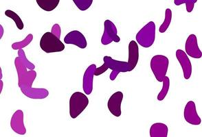 plantilla de vector de color púrpura claro con formas de memphis.